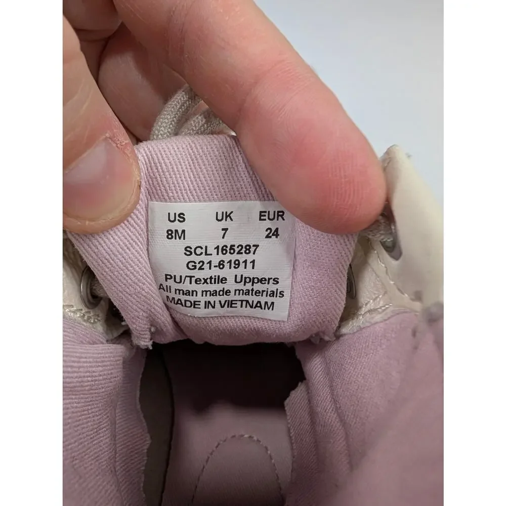 Sperry Top-Sider Port Boots Ivory Shimmer Toddler Girls 8